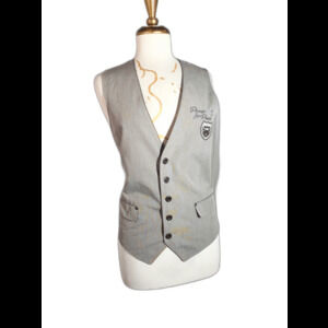 XIOS Vests Size S Vintage 2000's Grey Quiet Luxury Old Money Style Vest